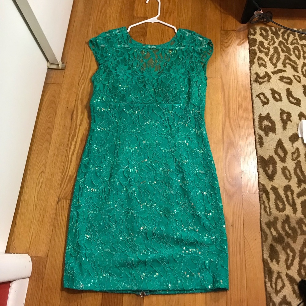 Sequin Green Dress